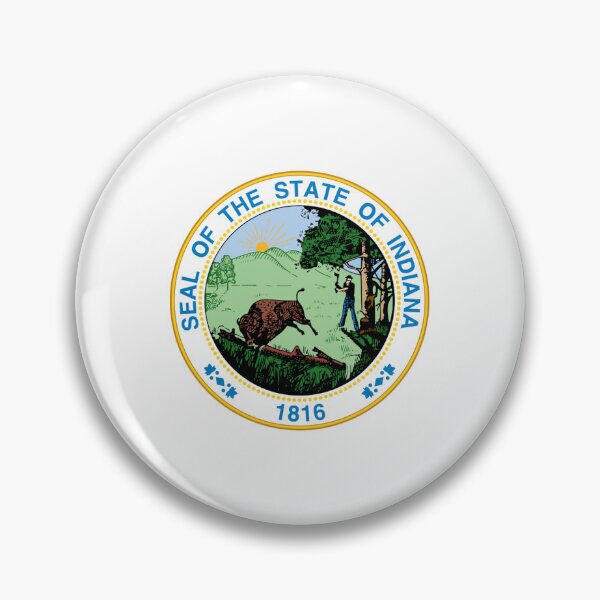 Item preview, Indiana State Seal designed and sold by US States Merch.