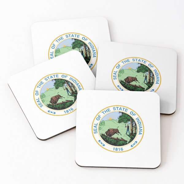 Item preview, Indiana State Seal designed and sold by US States Merch.