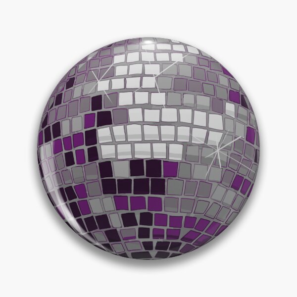 Item preview, asexual flag mirrorball designed and sold by truthplum.