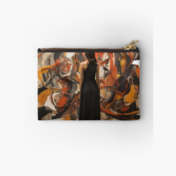 Item preview, Beautiful Woman Looking At Abstract Impressionist Art 1 designed and sold by Jason123za.