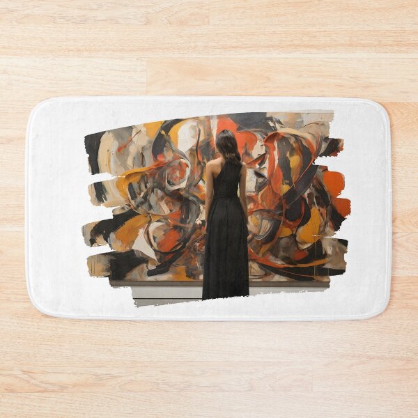 Item preview, Beautiful Woman Looking At Abstract Impressionist Art 1 designed and sold by Jason123za.
