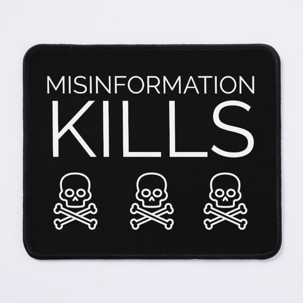 Item preview, Misinformation kills  designed and sold by Rachel the Artist .