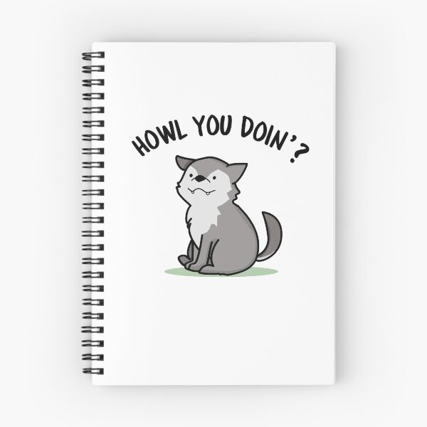 Item preview, Howl You Doin Funny Wolf Puns designed and sold by punnybone.