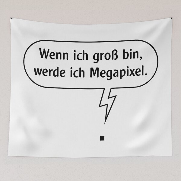Item preview, When I grow up, I'll be a megapixel. (Pixel / Black Outline) designed and sold by Roderix.
