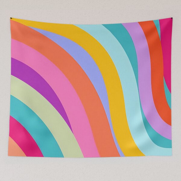 Item preview, Vibrant Waves: Multi-Colored Curved Lines designed and sold by MOBI-CASE.