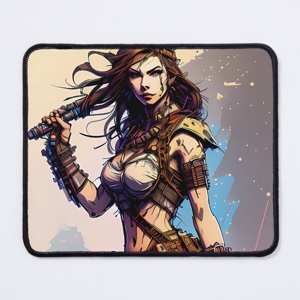 Item preview, Post-apocalyptic woman in inkpunk style designed and sold by MrBooch.