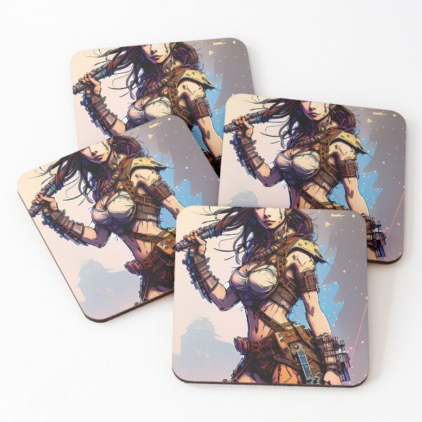 Item preview, Post-apocalyptic woman in inkpunk style designed and sold by MrBooch.