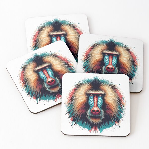 Item preview, A beautiful colorful baboon designed and sold by Marcoshop10.