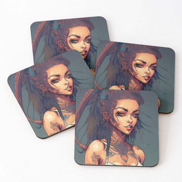 Item preview, Tattooed woman in inkpunk style designed and sold by MrBooch.