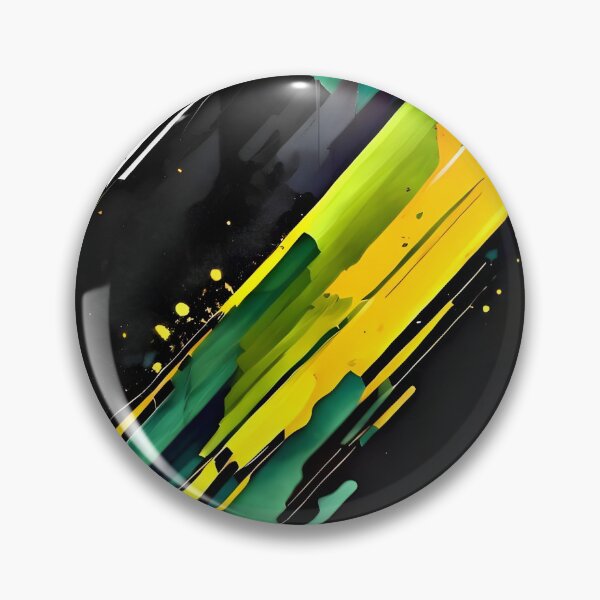 Item preview, Layered Black, Yellow, and Green on White Canvas designed and sold by MOBI-CASE.