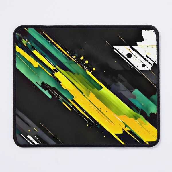 Item preview, Layered Black, Yellow, and Green on White Canvas designed and sold by MOBI-CASE.