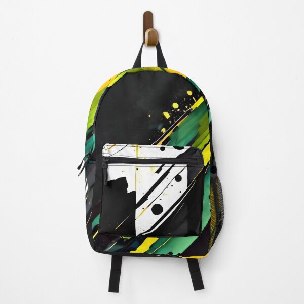 Item preview, Layered Black, Yellow, and Green on White Canvas designed and sold by MOBI-CASE.