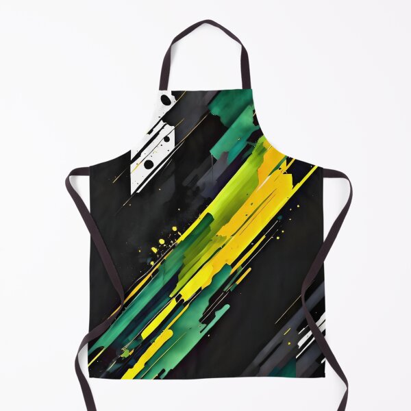 Item preview, Layered Black, Yellow, and Green on White Canvas designed and sold by MOBI-CASE.