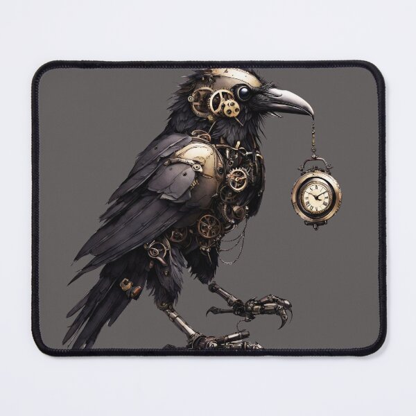 Item preview, Keeper of Time: The Steampunk Raven designed and sold by Aurorartsprint.
