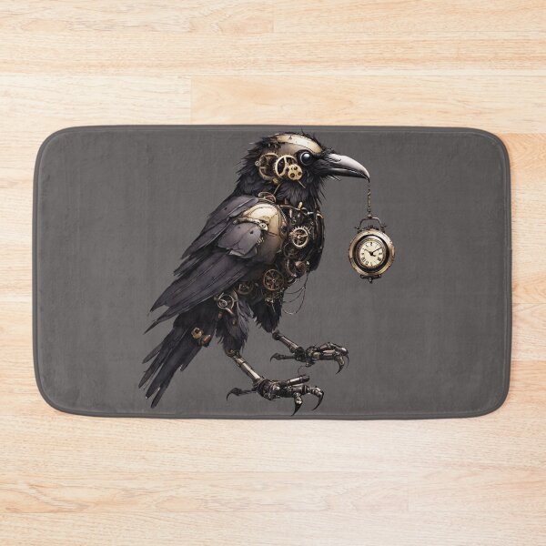 Item preview, Keeper of Time: The Steampunk Raven designed and sold by Aurorartsprint.