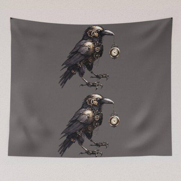 Item preview, Guardián del tiempo: el cuervo steampunk designed and sold by Aurorartsprint.