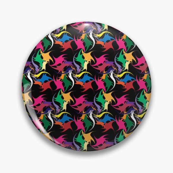 Item preview, A swirling pattern of multi-colored shapes forms a black background. designed and sold by wonghong.