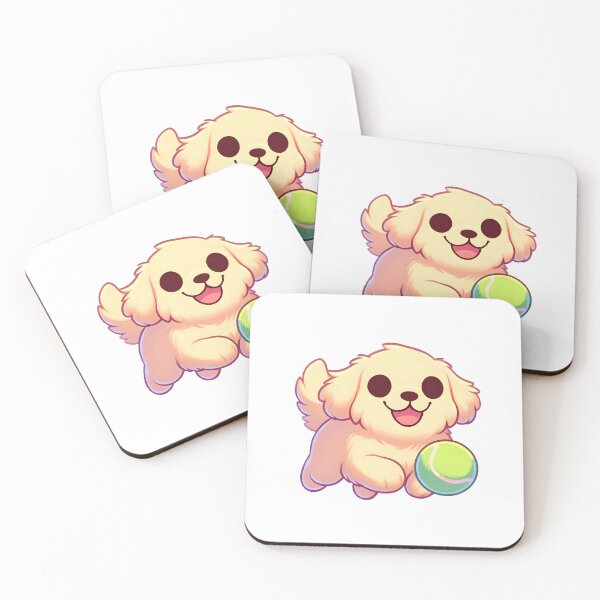 Item preview, Golden Retriever Playing with Tennis Ball designed and sold by UmbrellaStudio1.