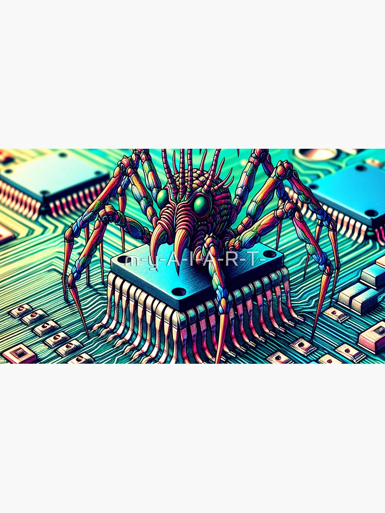 Thumbnail 3 of 3, Cap, Computer Bug designed and sold by m-y-A-I-A-R-T-.