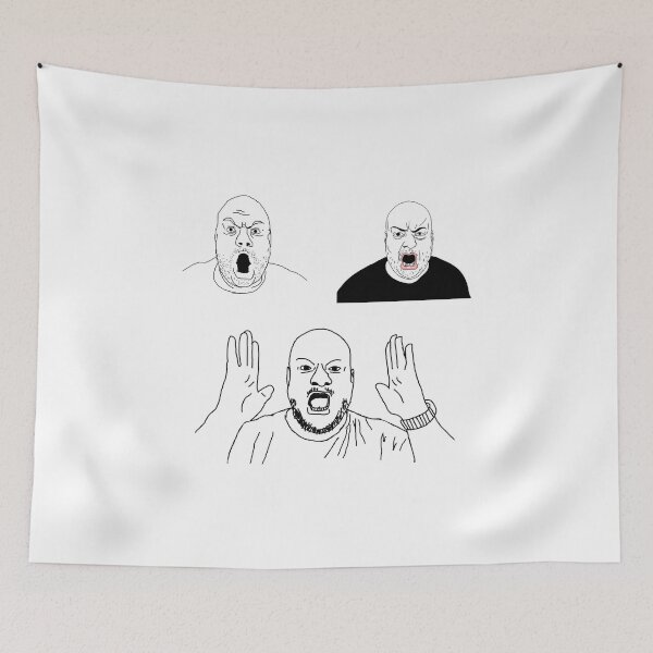 Item preview, HeelVsBabyface Starfield Pronoun Rant Wojak designed and sold by EFAP.