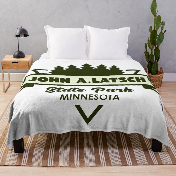 Item preview, John A. Latsch State Park Minnesota Trees And Ribbon designed and sold by bivenart.