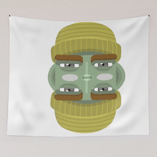 Item preview, Green Mirror Face designed and sold by Carla Jacobs.