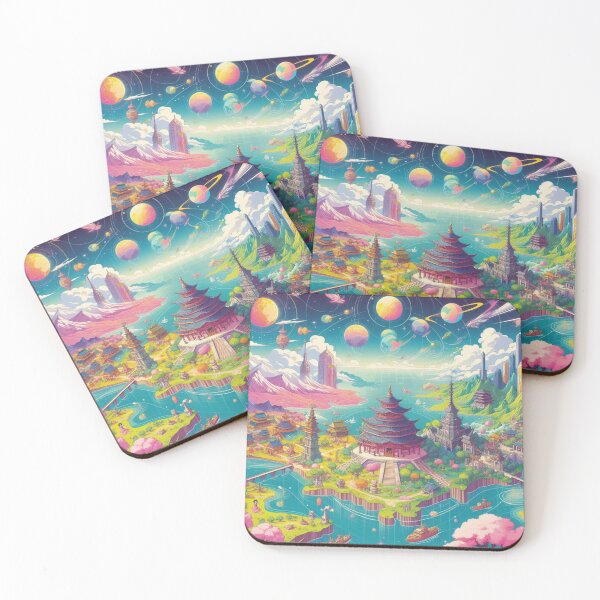 Item preview, Mystical Pagodas: Celestial Fantasy Landscape designed and sold by Inspirahawke.