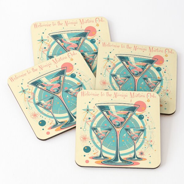 Item preview, Welcome To The Atomic Martini Club Cocktail Hour Triple Play designed and sold by Lee Hiller Designs.
