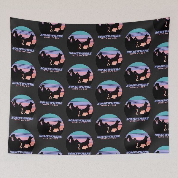 Item preview, Somewhere With My GSD German Shepherd Women's Gift  designed and sold by Guarddogdrive.