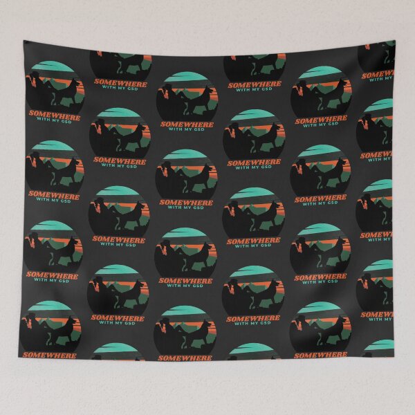 Item preview, Somewhere With My GSD German Shepherd Women's Gift  designed and sold by Guarddogdrive.