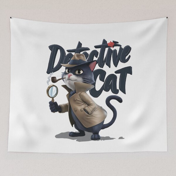 Item preview, Detective cat designed and sold by JansenGS.