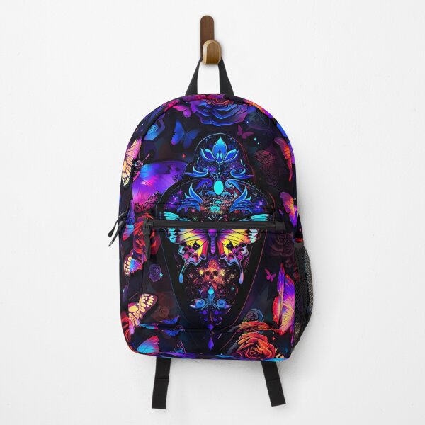 Item preview, neon butterfly collage print designed and sold by dcrc.