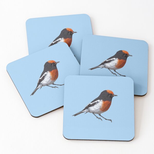 Item preview, Red-capped Robin Color Design  designed and sold by designsasstultd.