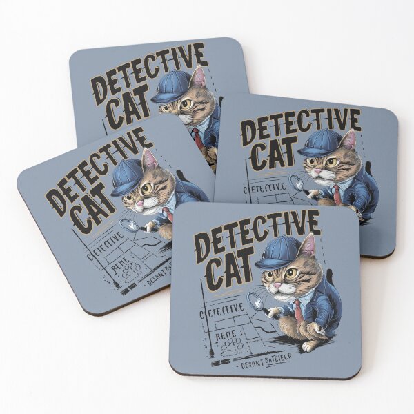 Item preview, Detective cat designed and sold by JansenGS.