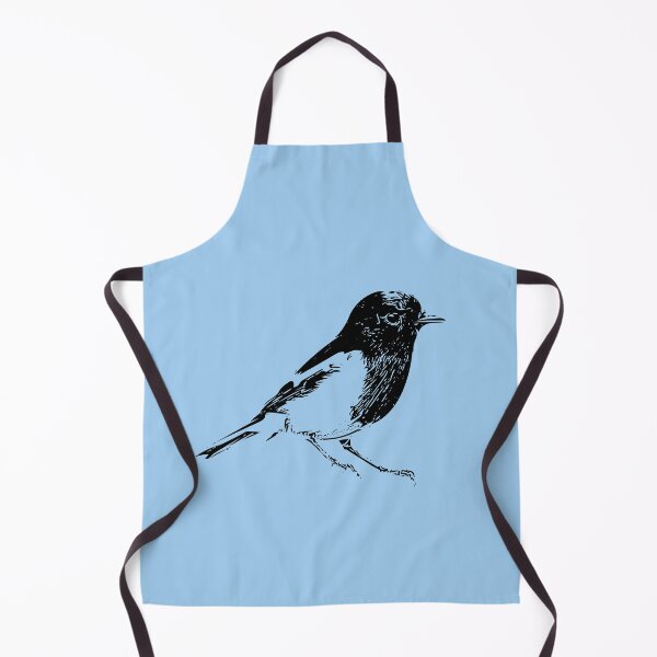 Item preview, Red-capped Robin Black Design designed and sold by designsasstultd.