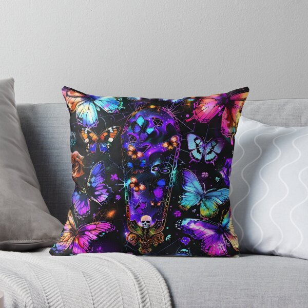 Item preview, neon butterfly collage print designed and sold by dcrc.
