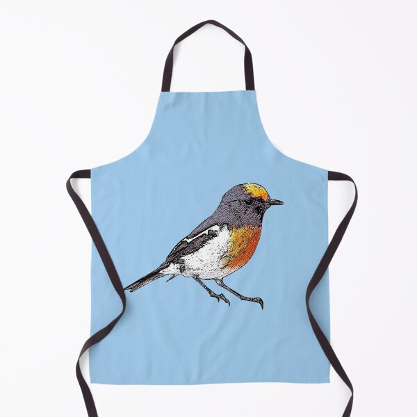 Item preview, Red-capped Robin Black Alternate Design designed and sold by designsasstultd.