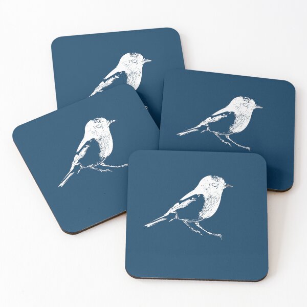 Item preview, Red-capped Robin White Design  designed and sold by designsasstultd.