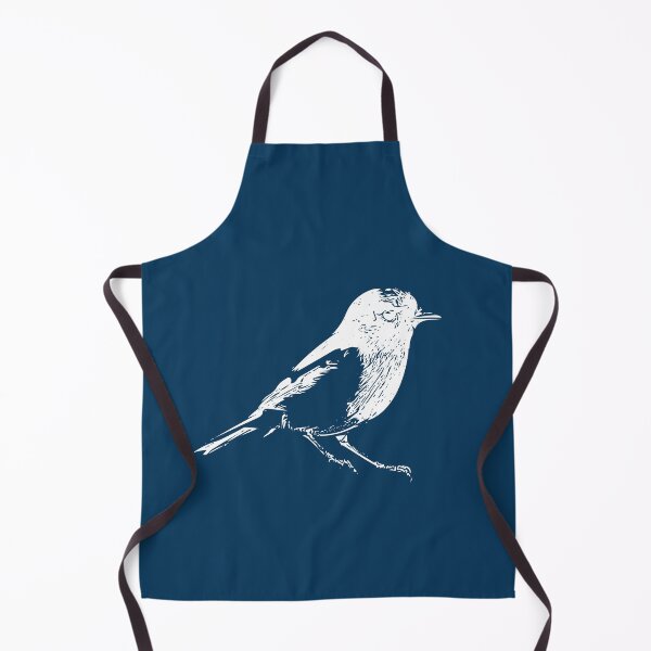 Item preview, Red-capped Robin White Design designed and sold by designsasstultd.