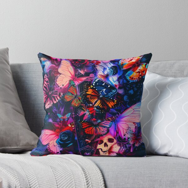 Item preview, neon butterfly collage print designed and sold by dcrc.
