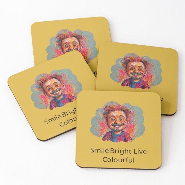 Item preview, Vibrant Joyful Portrait - Colourful Artistic Expression  designed and sold by ArtComixHaven.