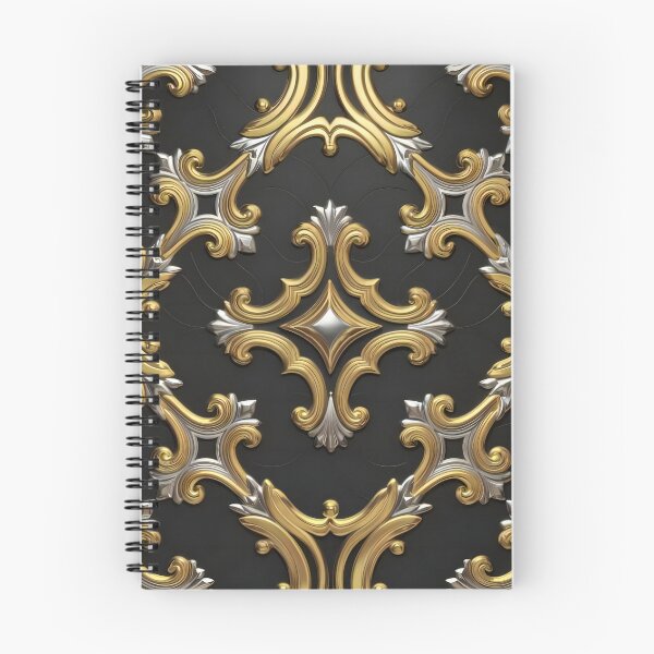Item preview, victorian style elegant  luxury pattern with gold and silver  designed and sold by metebf.