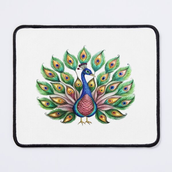 Item preview, Peacock Style Rangoli Design designed and sold by Craft99.