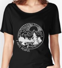ART - I HATE PEOPLE NEW DESIGN T-SHIRT Women's Relaxed Fit T-Shirt