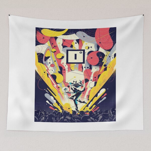 Item preview, Energetic Futuristic Concert Art	 designed and sold by AftarOusutur.
