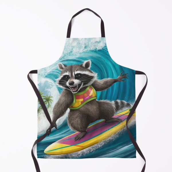 Item preview, "MAPACHE SURFING " RACCOON SURFING LOVER  designed and sold by Obinne.