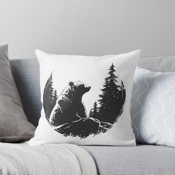 Item preview, Silhouette black and white bear // Aesthetic bear // bear Portrait // yin yang designed and sold by SMARTKIT  DESIGNAGENCY.