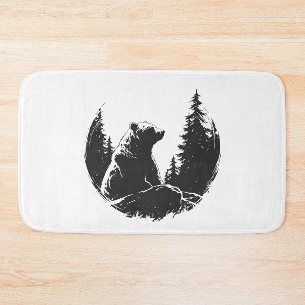Item preview, Silhouette black and white bear // Aesthetic bear // bear Portrait // yin yang designed and sold by SMARTKIT  DESIGNAGENCY.