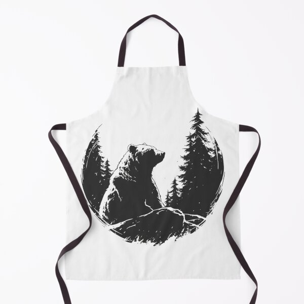 Item preview, Silhouette black and white bear // Aesthetic bear // bear Portrait // yin yang designed and sold by SMARTKIT DESIGNAGENCY.