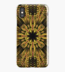 Abstract repeating ornate geometric luxury 3d pattern iPhone Case